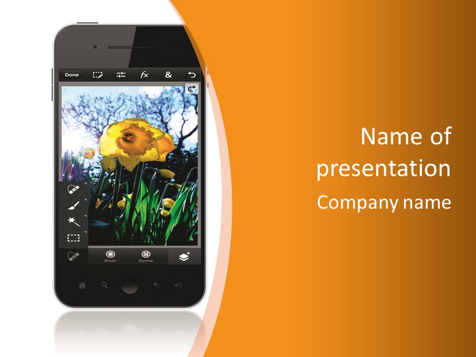 Media Hosting Phone PowerPoint Template