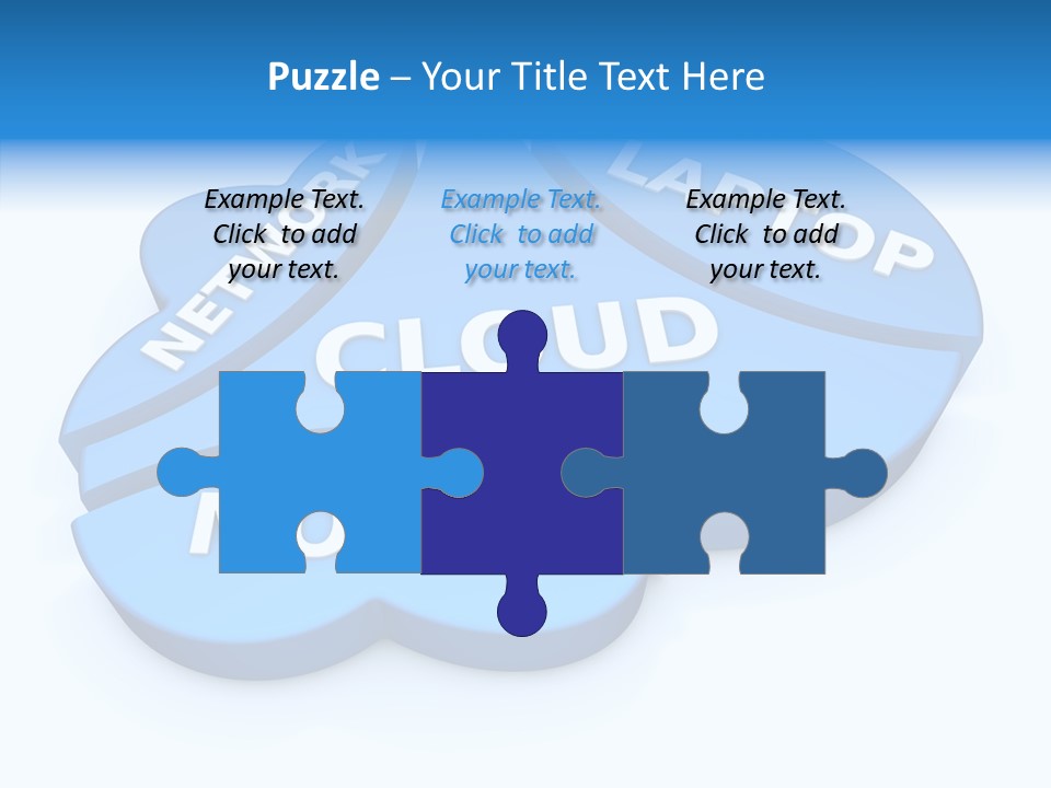 Cloud Text Conversation PowerPoint Template