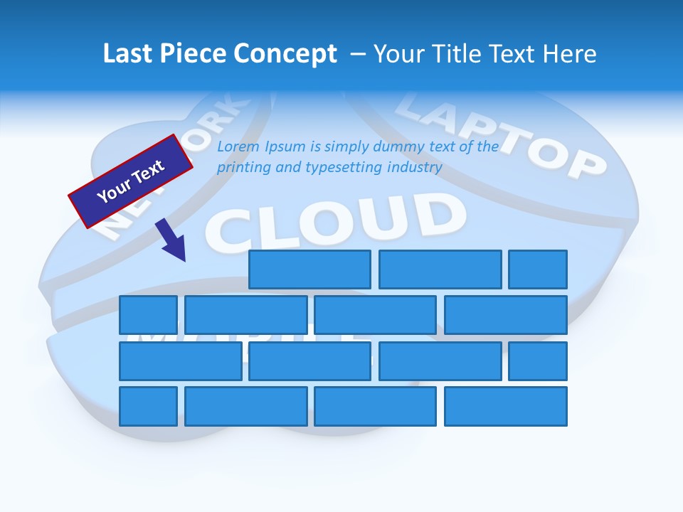 Cloud Text Conversation PowerPoint Template