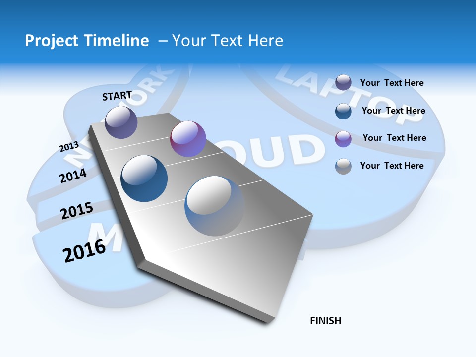 Cloud Text Conversation PowerPoint Template