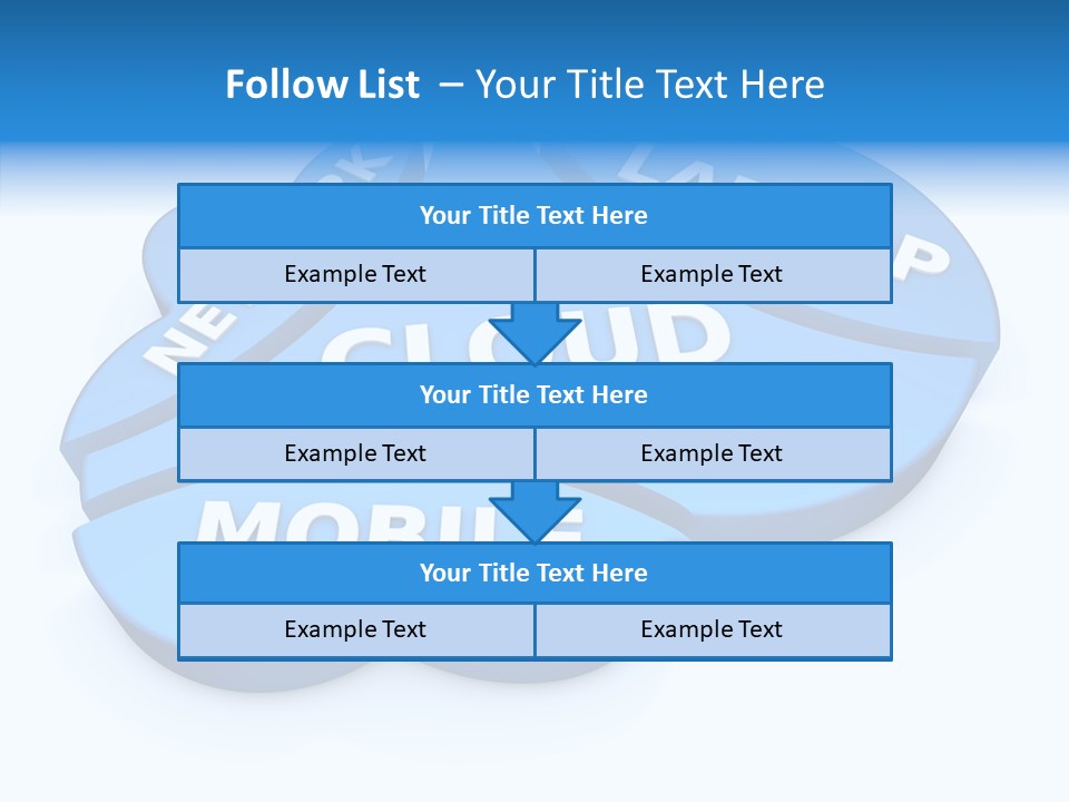 Cloud Text Conversation PowerPoint Template