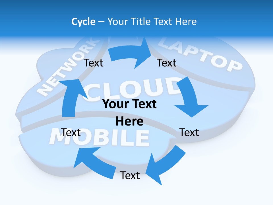 Cloud Text Conversation PowerPoint Template