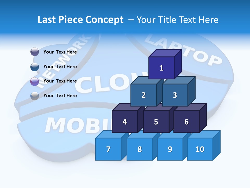 Cloud Text Conversation PowerPoint Template