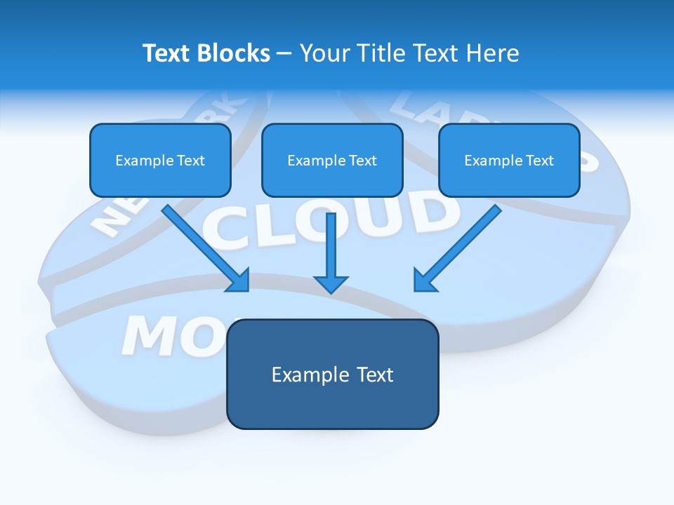 Cloud Text Conversation PowerPoint Template