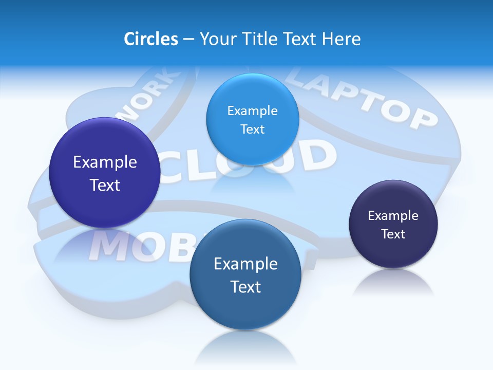 Cloud Text Conversation PowerPoint Template