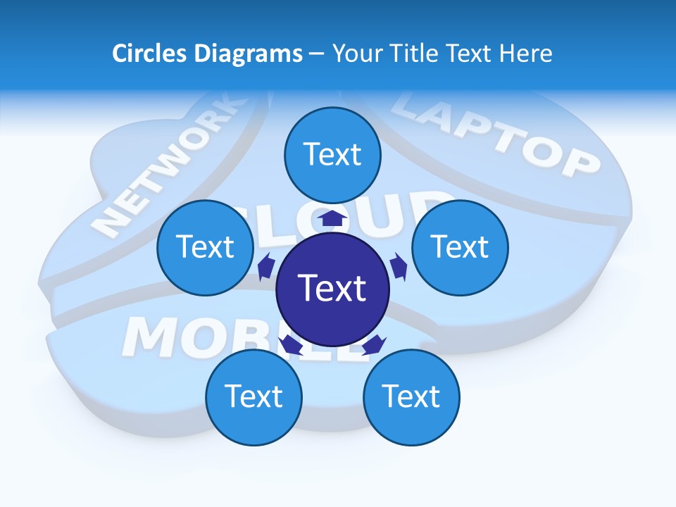 Cloud Text Conversation PowerPoint Template