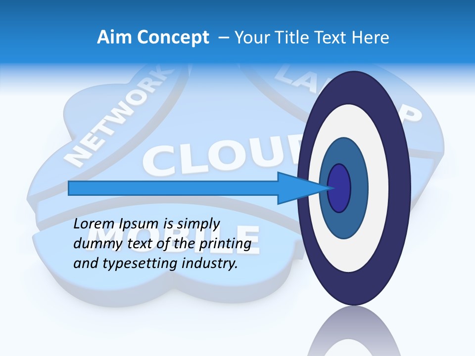 Cloud Text Conversation PowerPoint Template