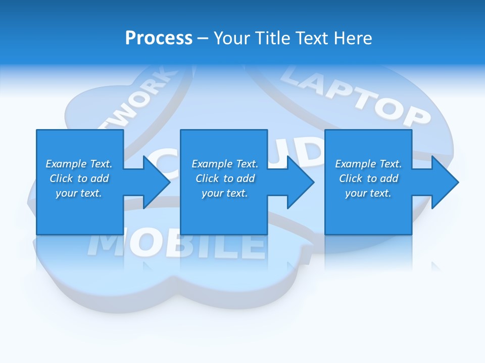 Cloud Text Conversation PowerPoint Template