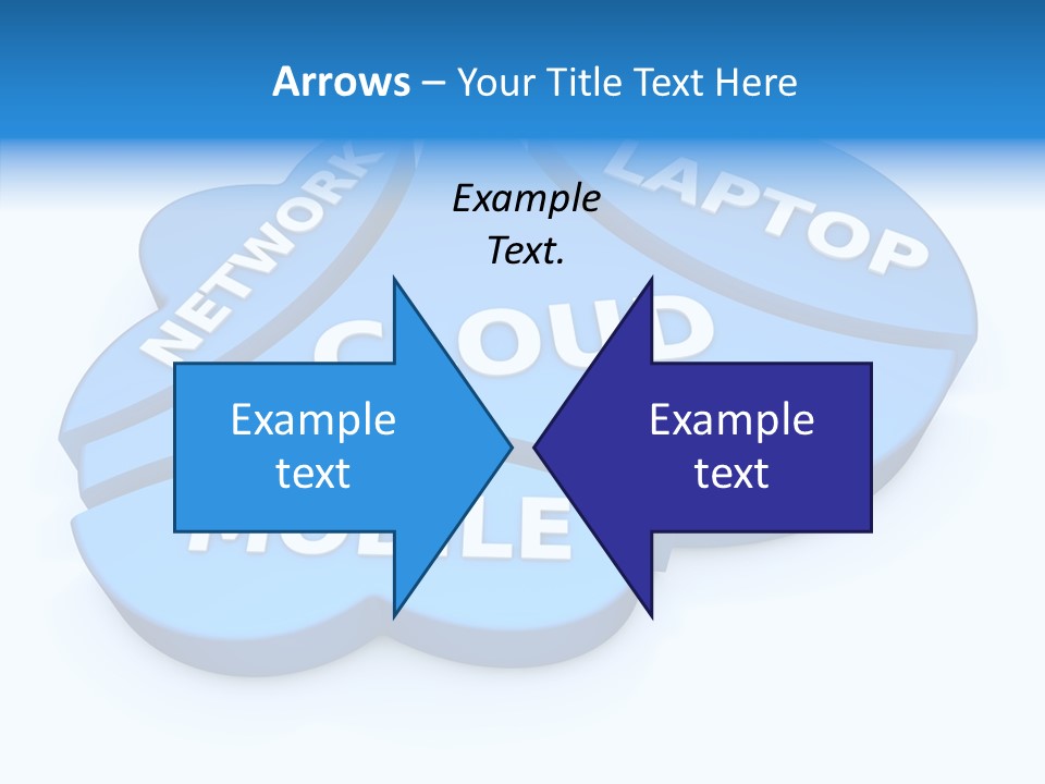 Cloud Text Conversation PowerPoint Template