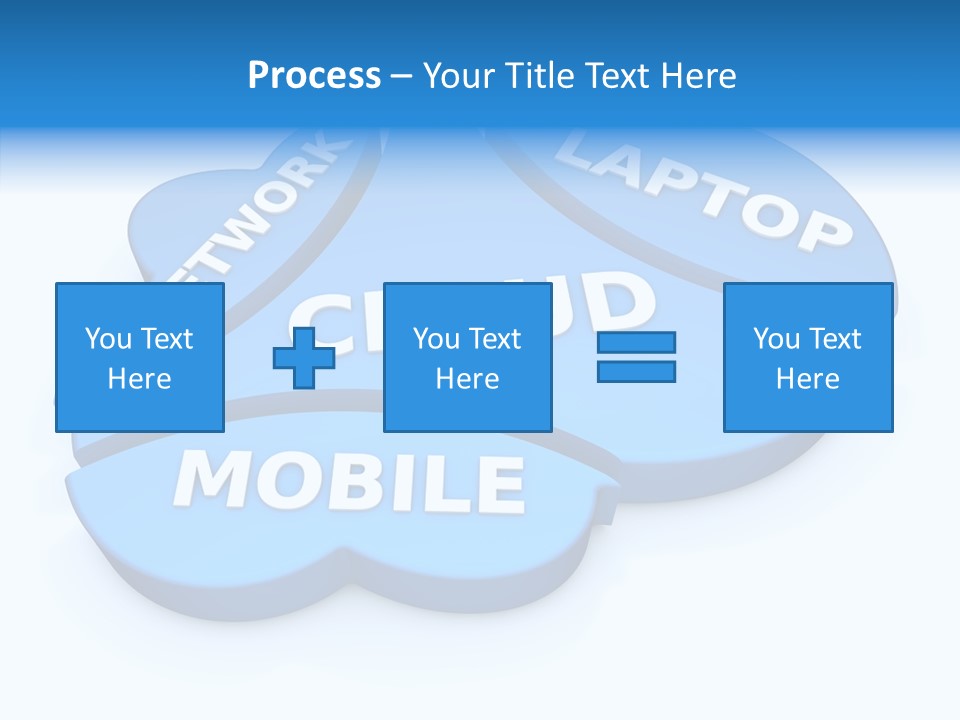 Cloud Text Conversation PowerPoint Template