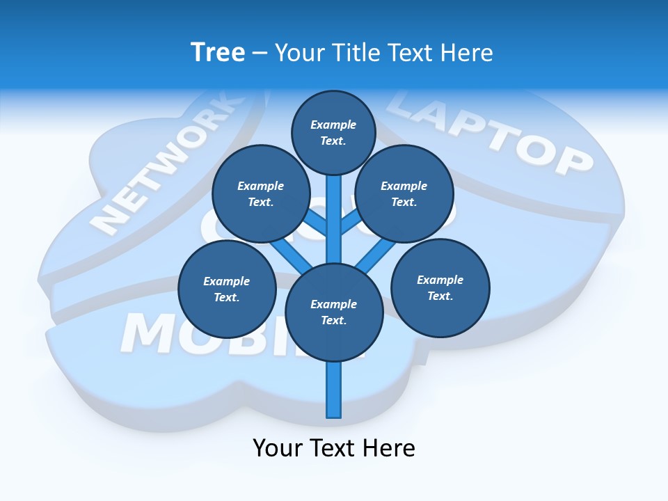 Cloud Text Conversation PowerPoint Template