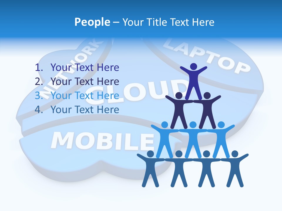 Cloud Text Conversation PowerPoint Template