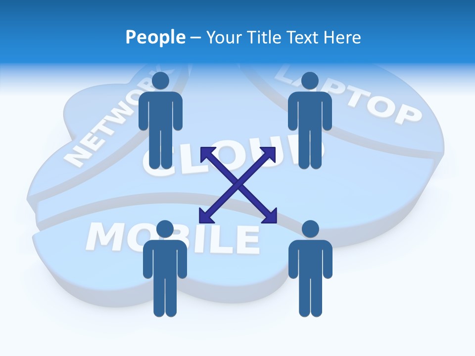 Cloud Text Conversation PowerPoint Template