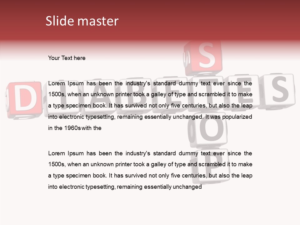 Health Cubes Your PowerPoint Template