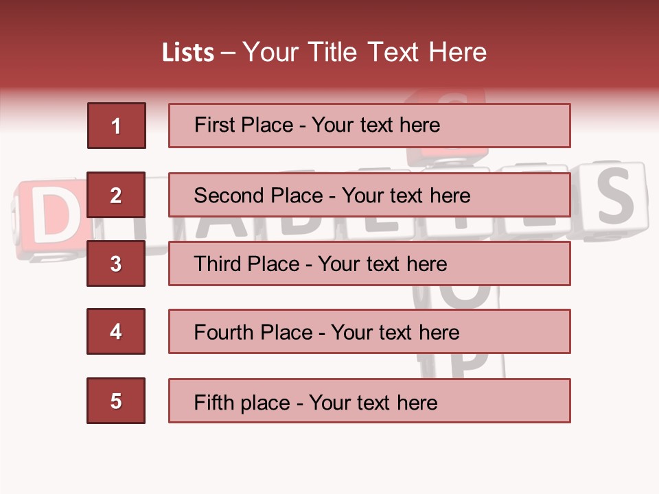 Health Cubes Your PowerPoint Template