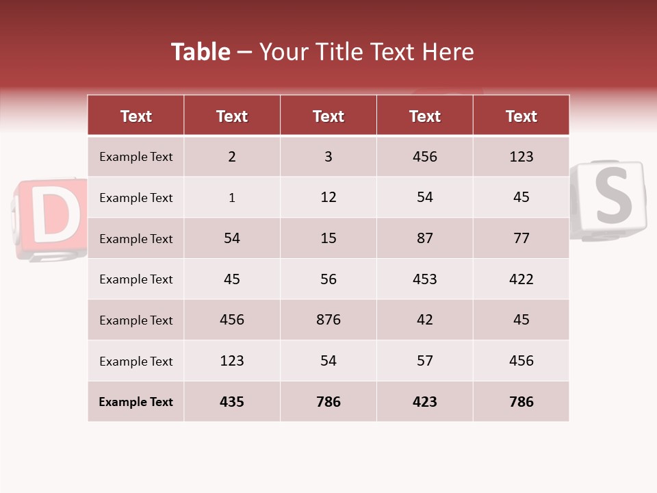 Health Cubes Your PowerPoint Template