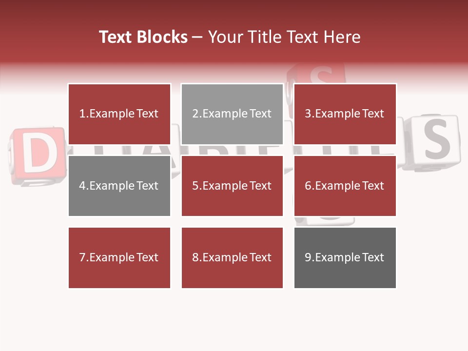 Health Cubes Your PowerPoint Template