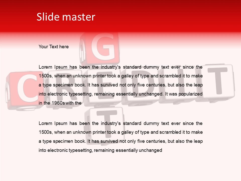 Money Block Creative PowerPoint Template