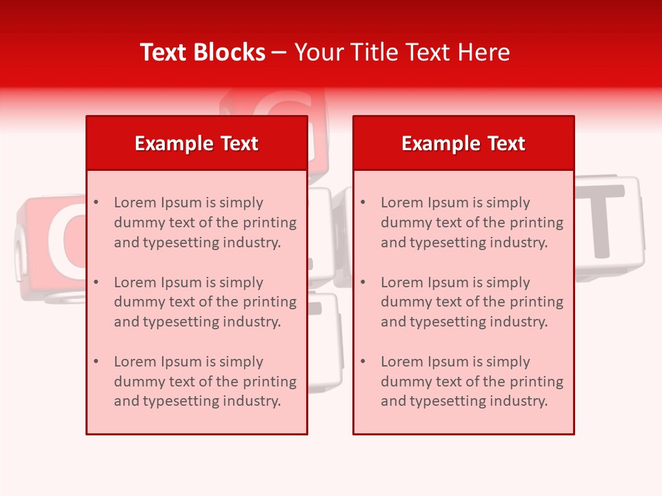 Money Block Creative PowerPoint Template