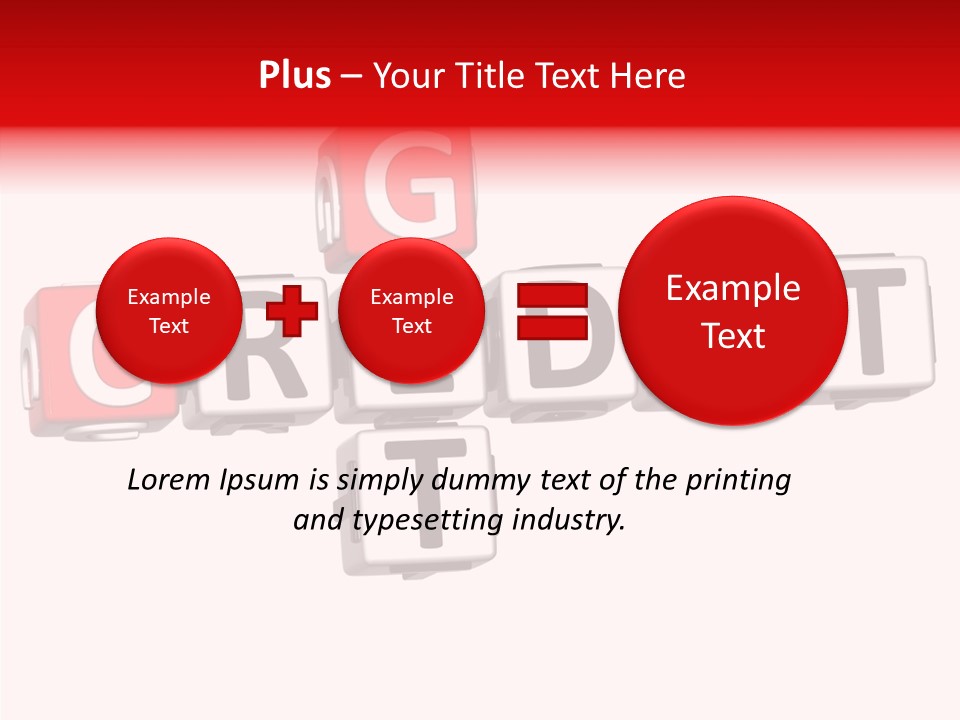 Money Block Creative PowerPoint Template