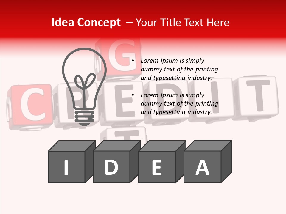 Money Block Creative PowerPoint Template