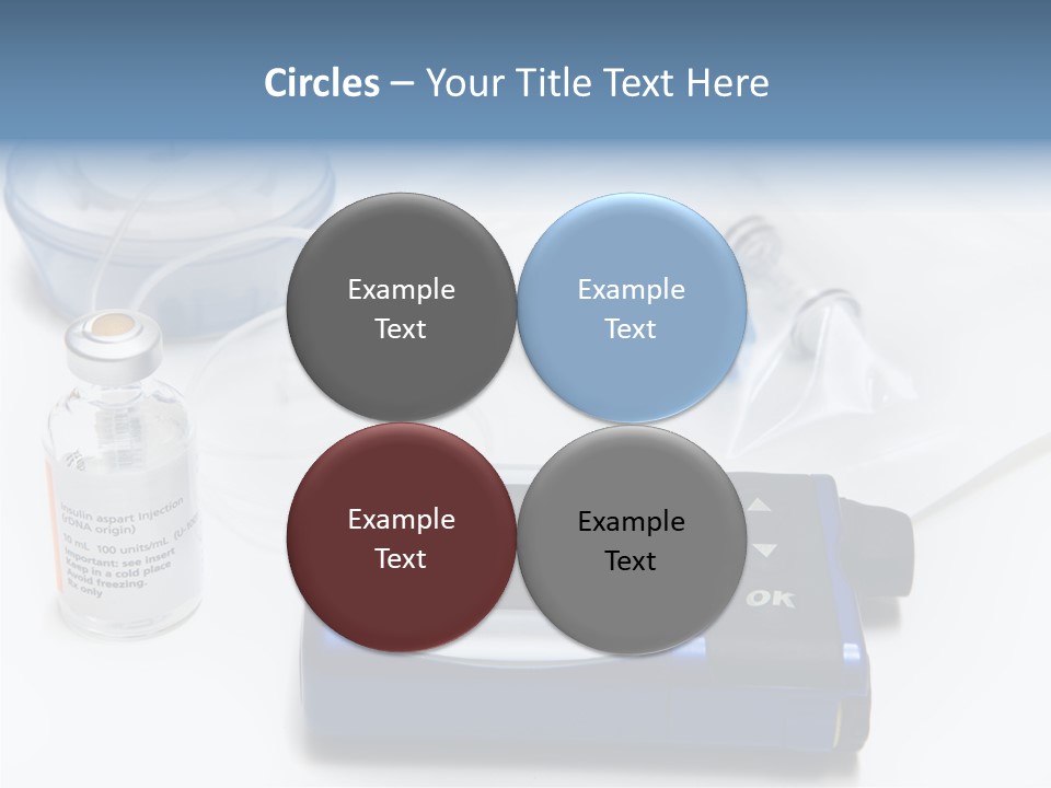 Insulin Pump Diabetic Tubing PowerPoint Template