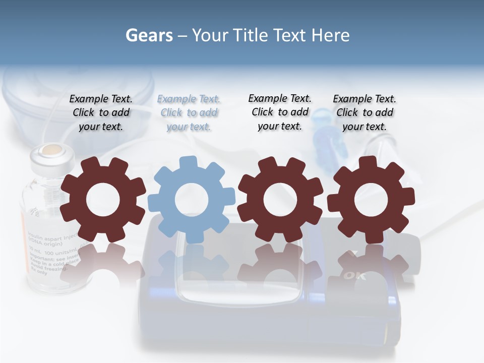 Insulin Pump Diabetic Tubing PowerPoint Template