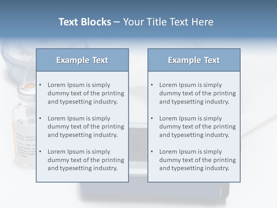 Insulin Pump Diabetic Tubing PowerPoint Template
