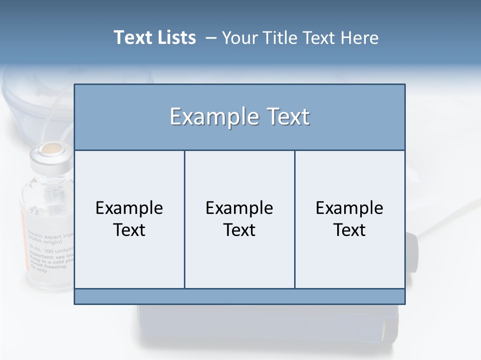 Insulin Pump Diabetic Tubing PowerPoint Template