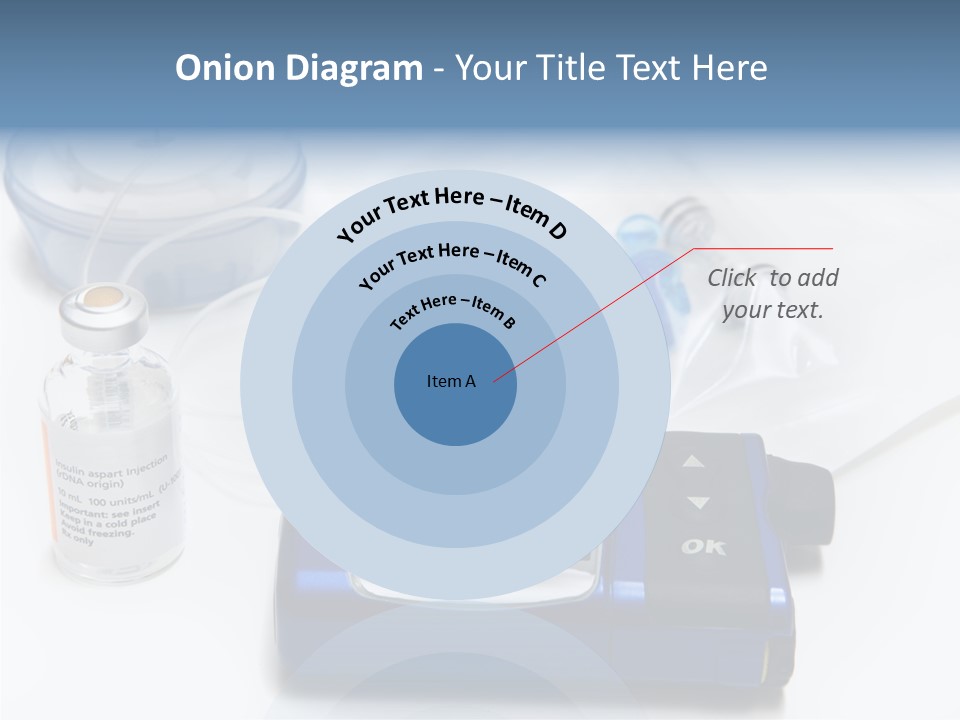 Insulin Pump Diabetic Tubing PowerPoint Template