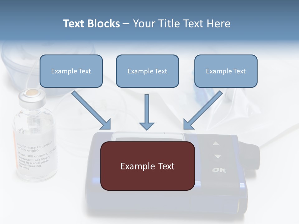 Insulin Pump Diabetic Tubing PowerPoint Template