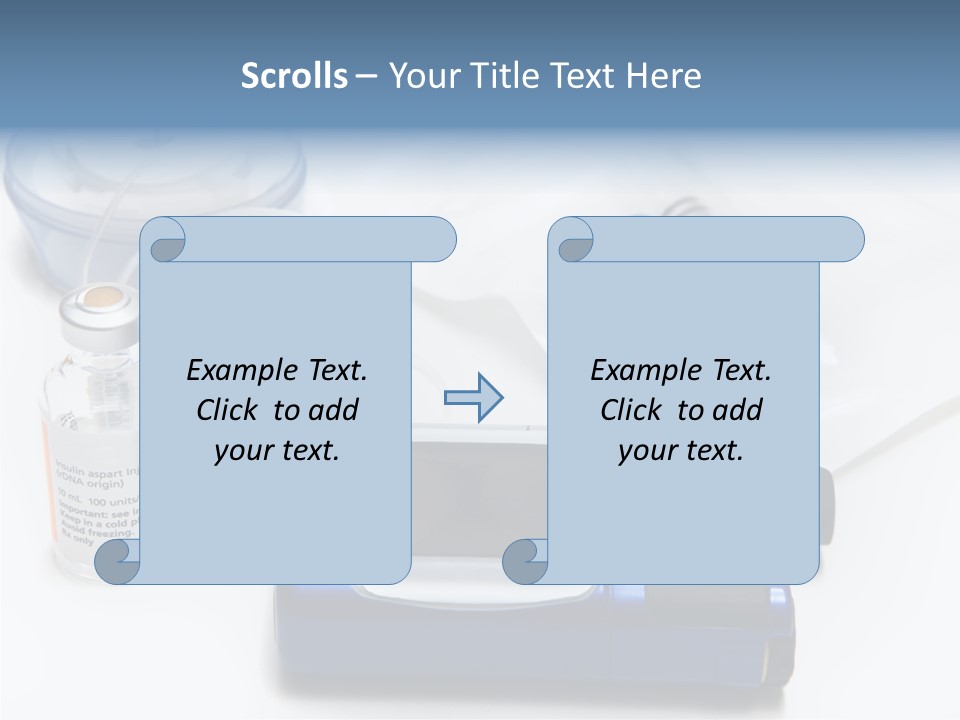 Insulin Pump Diabetic Tubing PowerPoint Template