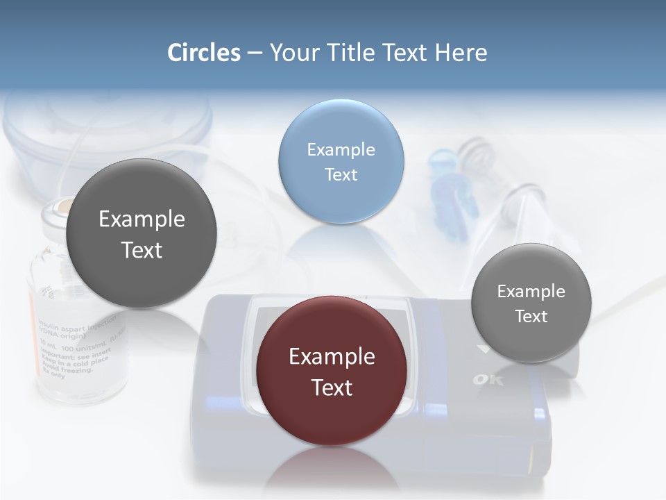Insulin Pump Diabetic Tubing PowerPoint Template