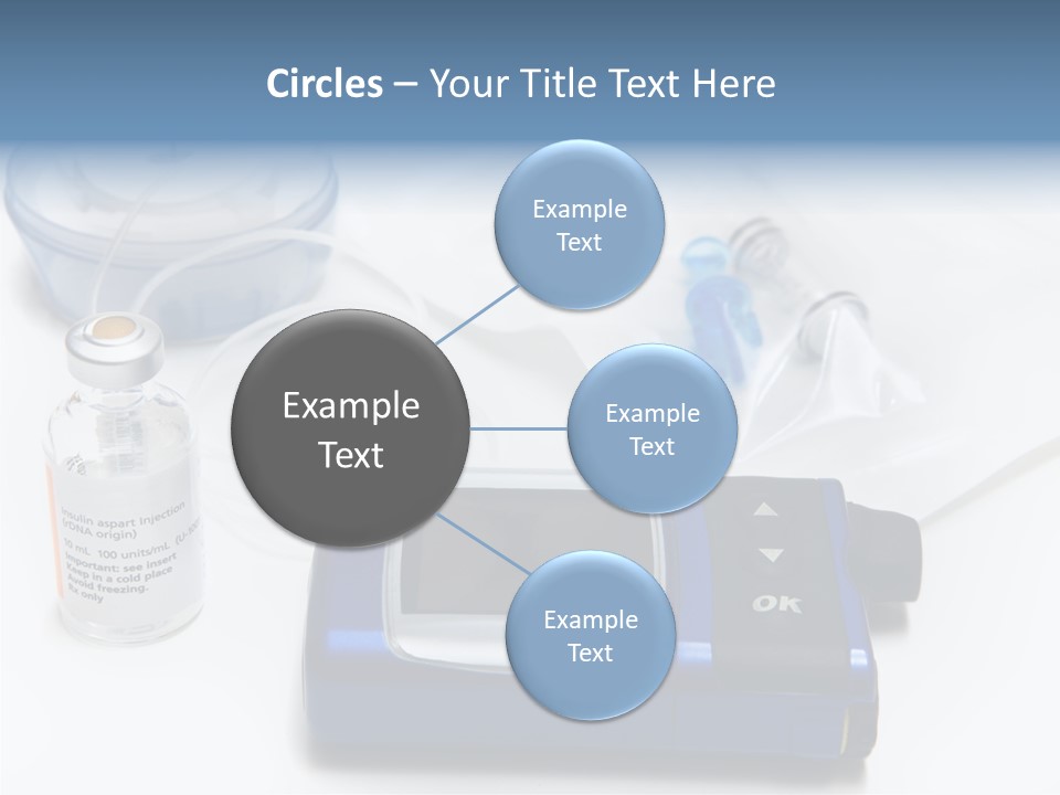 Insulin Pump Diabetic Tubing PowerPoint Template