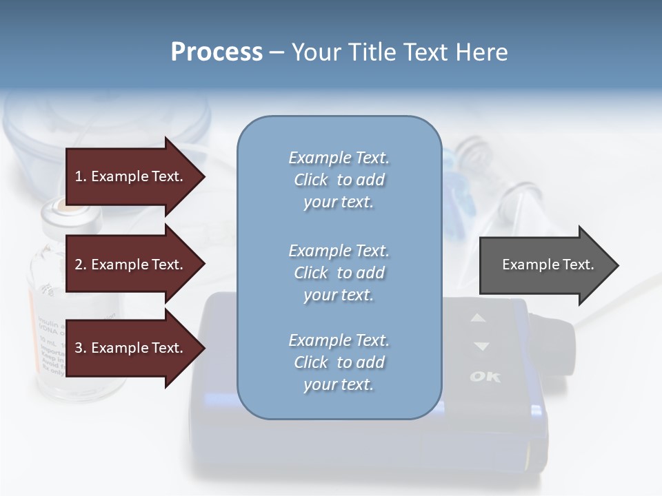 Insulin Pump Diabetic Tubing PowerPoint Template