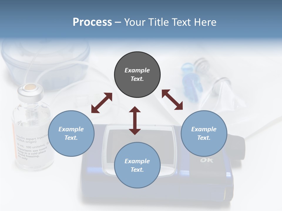 Insulin Pump Diabetic Tubing PowerPoint Template