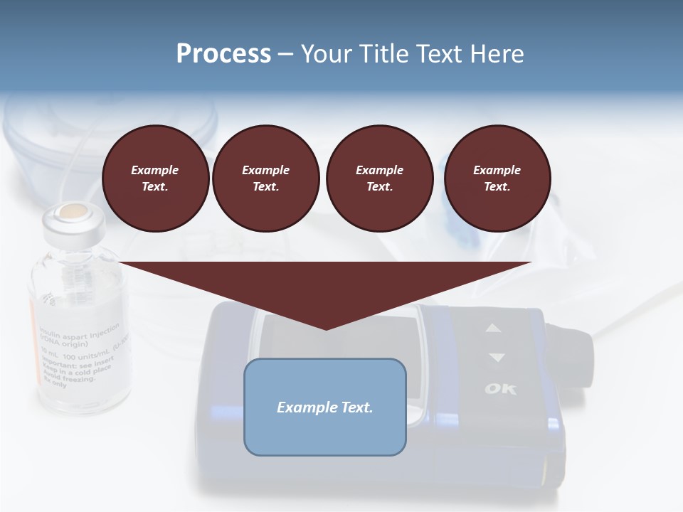 Insulin Pump Diabetic Tubing PowerPoint Template