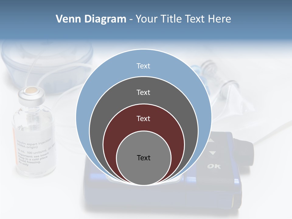 Insulin Pump Diabetic Tubing PowerPoint Template