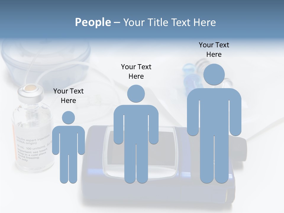 Insulin Pump Diabetic Tubing PowerPoint Template