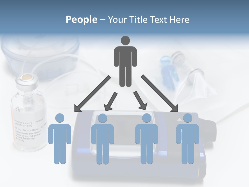 Insulin Pump Diabetic Tubing PowerPoint Template
