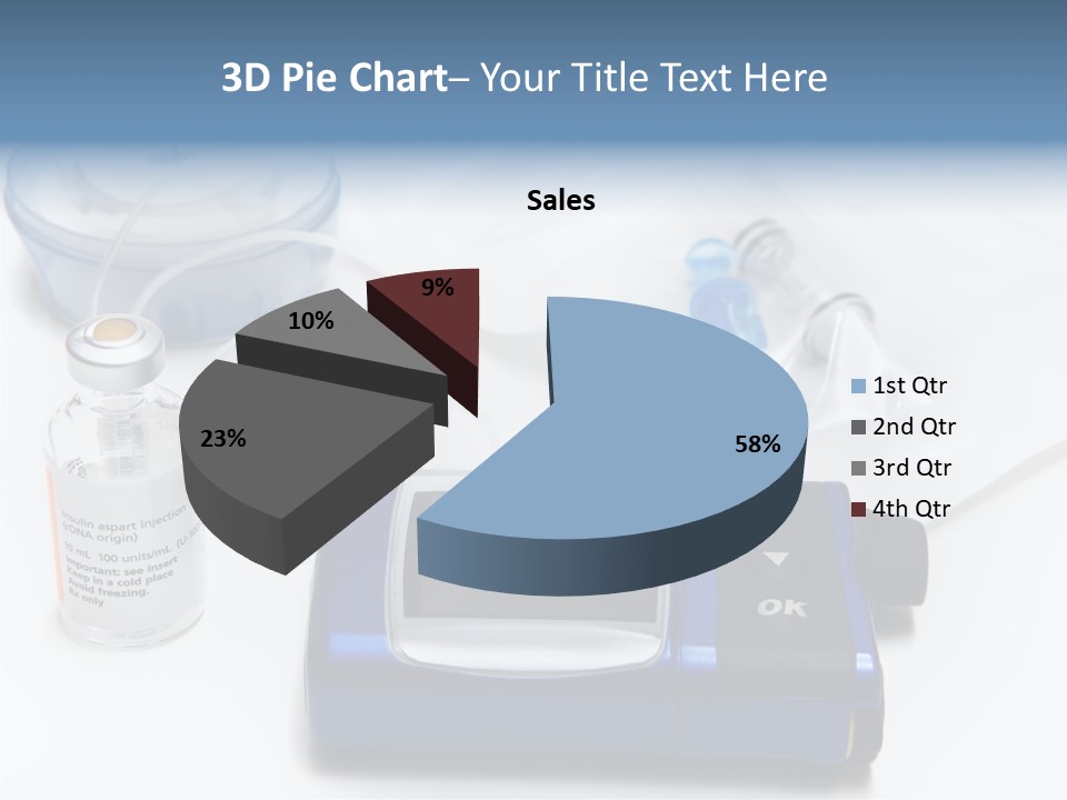 Insulin Pump Diabetic Tubing PowerPoint Template