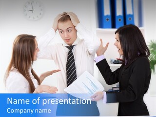 Executive Desk Problem PowerPoint Template