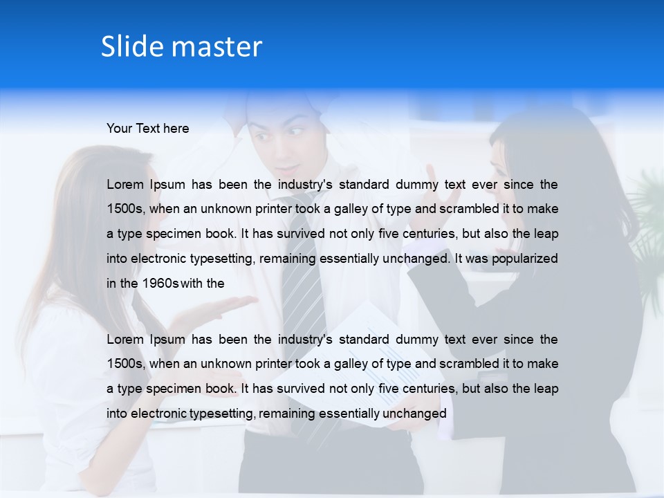 Executive Desk Problem PowerPoint Template