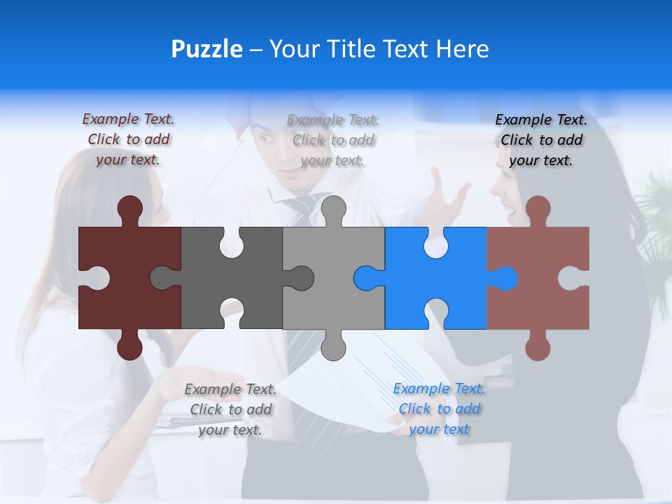 Executive Desk Problem PowerPoint Template