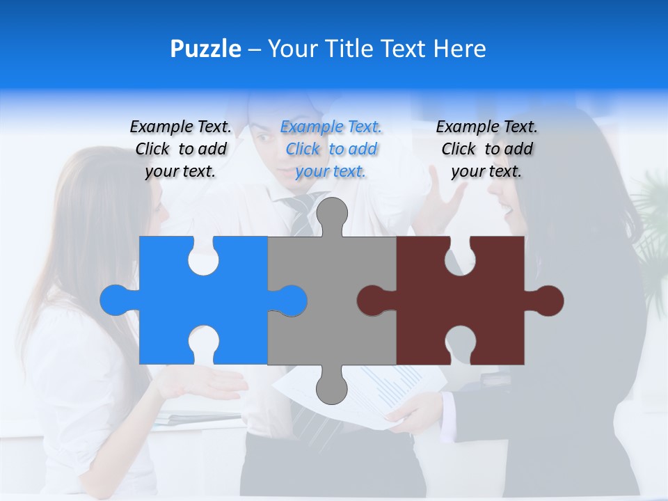 Executive Desk Problem PowerPoint Template