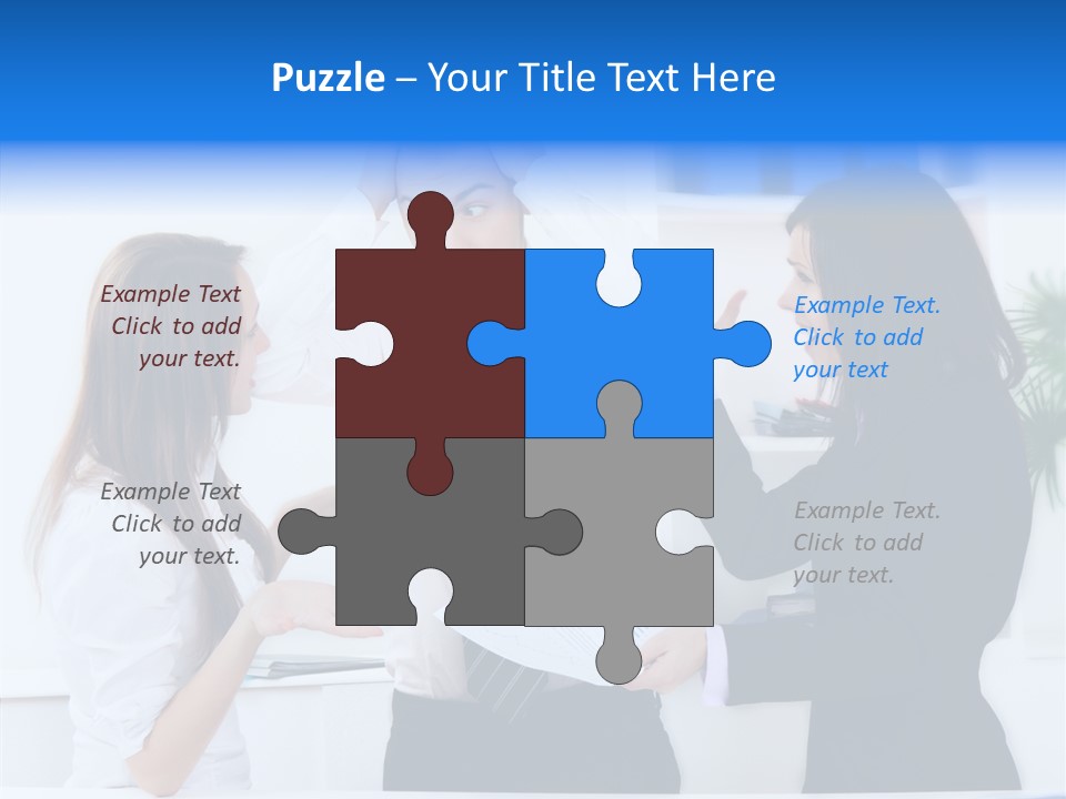 Executive Desk Problem PowerPoint Template