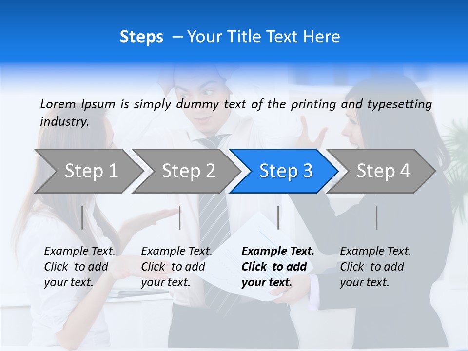 Executive Desk Problem PowerPoint Template