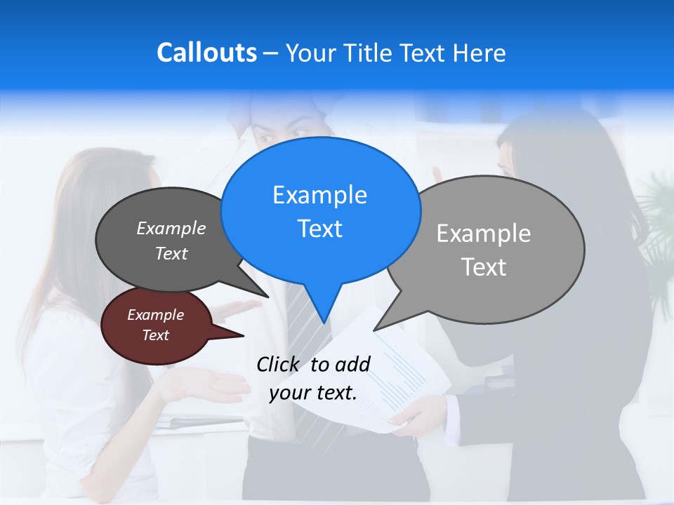 Executive Desk Problem PowerPoint Template