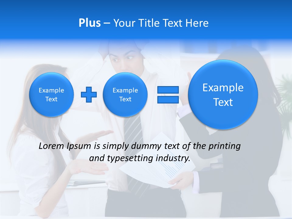 Executive Desk Problem PowerPoint Template
