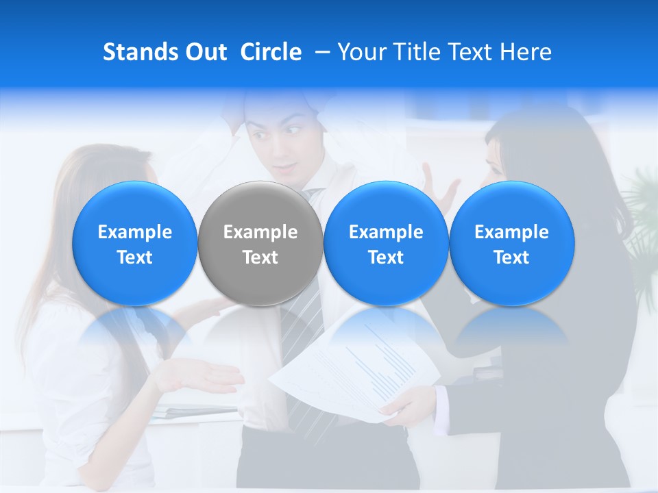 Executive Desk Problem PowerPoint Template